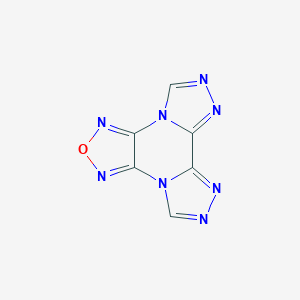 molecular formula C6H2N8O B274042 [1,2,5]Oxadiazolo[3,4-E]bis[1,2,4]triazolo[4,3-a:3',4'-c]pyrazine 