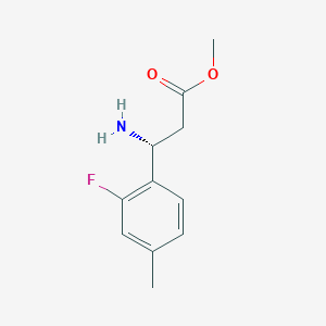 Methyl (3R)-3-amino-3-(2-fluoro-4-methylphenyl)propanoate