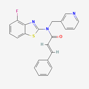 N-(4-fluorobenzo[d]thiazol-2-yl)-N-(pyridin-3-ylmethyl)cinnamamide