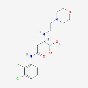 4-((3-Chloro-2-methylphenyl)amino)-2-((2-morpholinoethyl)amino)-4-oxobutanoic acid
