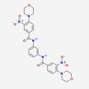 N,N'-(1,3-phenylene)bis(4-morpholino-3-nitrobenzamide)