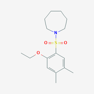1-(2-Ethoxy-4,5-dimethylbenzenesulfonyl)azepane
