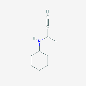 molecular formula C10H17N B2740489 N-(1-methylprop-2-yn-1-yl)cyclohexanamine CAS No. 86024-88-6