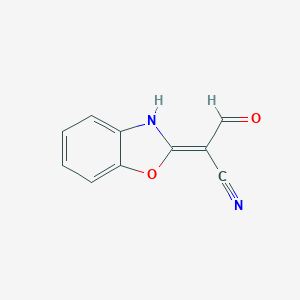 molecular formula C10H6N2O2 B274049 (2E)-2-(3H-1,3-benzoxazol-2-ylidene)-3-oxopropanenitrile 