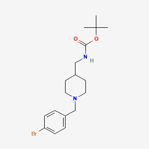 molecular formula C18H27BrN2O2 B2740501 tert-Butyl [1-(4-bromobenzyl)piperidin-4-yl]methylcarbamate CAS No. 1286272-90-9