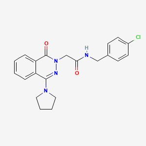 molecular formula C21H21ClN4O2 B2740504 5-Benzoyl-2-[(4-propylpiperazin-1-yl)carbonyl]-4,5,6,7-tetrahydrothieno[3,2-c]pyridine CAS No. 1251706-87-2
