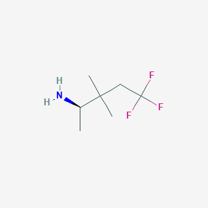 (2R)-5,5,5-Trifluoro-3,3-dimethylpentan-2-amine