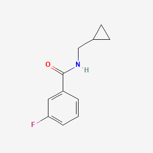 molecular formula C11H12FNO B2740514 N-(cyclopropylmethyl)-3-fluorobenzamide CAS No. 1090915-79-9