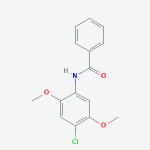 molecular formula C15H14ClNO3 B274052 N-(4-chloro-2,5-dimethoxyphenyl)benzamide 