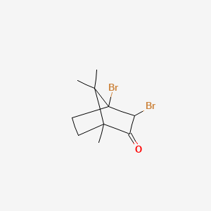 molecular formula C10H14Br2O B2740522 3,4-二溴-1,7,7-三甲基双环[2.2.1]庚酮 CAS No. 474650-30-1