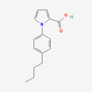 molecular formula C15H17NO2 B2740526 1-(4-丁基苯基)-1H-吡咯-2-甲酸 CAS No. 896035-36-2