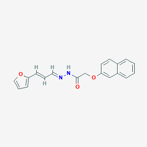 molecular formula C19H16N2O3 B274055 N'-[3-(2-furyl)-2-propenylidene]-2-(2-naphthyloxy)acetohydrazide 