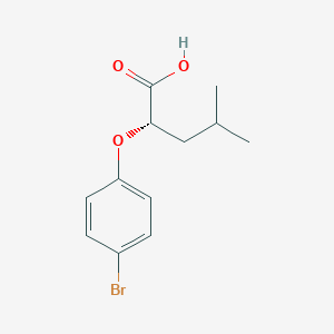 (2S)-2-(4-Bromophenoxy)-4-methylpentanoic acid