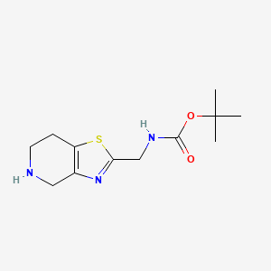 tert-butyl N-({4H,5H,6H,7H-[1,3]thiazolo[4,5-c]pyridin-2-yl}methyl)carbamate