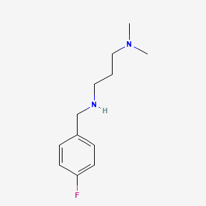 molecular formula C12H19FN2 B2740569 N'-(4-Fluoro-benzyl)-N,N-dimethyl-propane-1,3-diamine CAS No. 626216-48-6