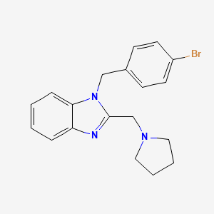 1-(4-bromobenzyl)-2-(pyrrolidin-1-ylmethyl)-1H-benzimidazole