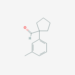 molecular formula C13H16O B2740594 1-(3-甲基苯基)环戊烷-1-甲醛 CAS No. 1267032-47-2