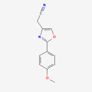 2-[2-(4-Methoxyphenyl)-1,3-oxazol-4-yl]acetonitrile