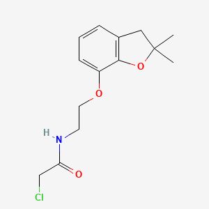 2-Chloro-N-[2-[(2,2-dimethyl-3H-1-benzofuran-7-yl)oxy]ethyl]acetamide