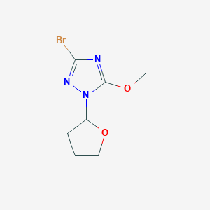 3-bromo-5-methoxy-1-(tetrahydrofuran-2-yl)-1H-1,2,4-triazole