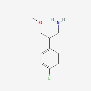 molecular formula C10H14ClNO B2740604 2-(4-氯苯基)-3-甲氧基丙胺 CAS No. 1564948-84-0