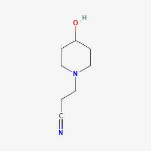 molecular formula C8H14N2O B2740611 3-(4-羟基哌啶-1-基)丙腈 CAS No. 4608-72-4
