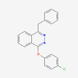 molecular formula C21H15ClN2O B2740614 1-苄基-4-(4-氯苯氧基)邻苯二嗪 CAS No. 320418-70-0