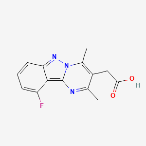 2-(10-Fluoro-2,4-dimethylpyrimido[1,2-b]indazol-3-yl)acetic acid