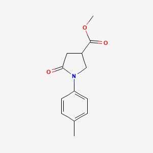 molecular formula C13H15NO3 B2740644 Methyl 1-(4-methylphenyl)-5-oxopyrrolidine-3-carboxylate CAS No. 133747-58-7