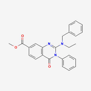 Methyl 2-(benzyl(ethyl)amino)-4-oxo-3-phenyl-3,4-dihydroquinazoline-7-carboxylate