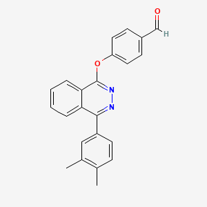 4-[4-(3,4-Dimethylphenyl)phthalazin-1-yl]oxybenzaldehyde