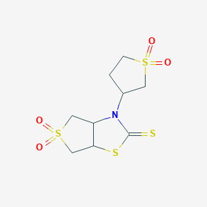 3-(1,1-dioxidotetrahydro-3-thienyl)tetrahydrothieno[3,4-d][1,3]thiazole-2(3H)-thione 5,5-dioxide