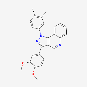molecular formula C26H23N3O2 B2740664 3-(3,4-dimethoxyphenyl)-1-(3,4-dimethylphenyl)-1H-pyrazolo[4,3-c]quinoline CAS No. 901005-52-5