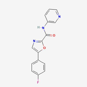 5-(4-fluorophenyl)-N-(pyridin-3-yl)oxazole-2-carboxamide