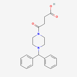 4-[4-(Diphenylmethyl)piperazin-1-yl]-4-oxobutanoic acid