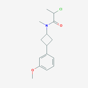 2-Chloro-N-[3-(3-methoxyphenyl)cyclobutyl]-N-methylpropanamide