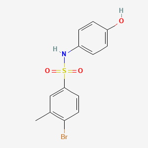 4-bromo-N-(4-hydroxyphenyl)-3-methylbenzenesulfonamide