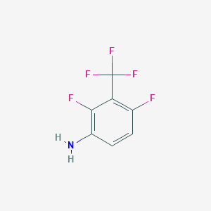 molecular formula C7H4F5N B2740679 2,4-Difluoro-3-(trifluoromethyl)aniline CAS No. 123973-26-2
