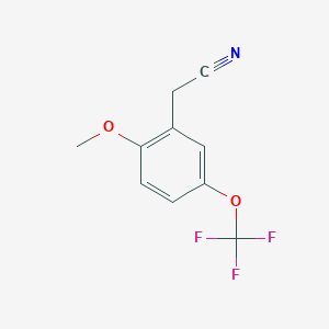 molecular formula C10H8F3NO2 B2740683 2-Methoxy-5-(trifluoromethoxy)phenylacetonitrile CAS No. 886503-57-7
