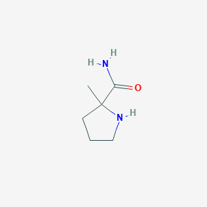 molecular formula C6H12N2O B2740698 2-Methylprolinamide CAS No. 132235-43-9; 848488-83-5