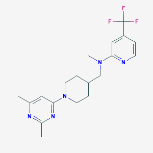 N-{[1-(2,6-dimethylpyrimidin-4-yl)piperidin-4-yl]methyl}-N-methyl-4-(trifluoromethyl)pyridin-2-amine