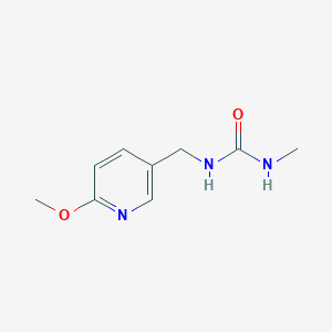 molecular formula C9H13N3O2 B2740727 1-[(6-Methoxypyridin-3-yl)methyl]-3-methylurea CAS No. 1602194-44-4