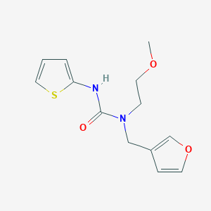 1-(Furan-3-ylmethyl)-1-(2-methoxyethyl)-3-(thiophen-2-yl)urea