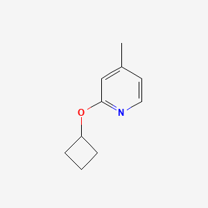 molecular formula C10H13NO B2740742 2-Cyclobutoxy-4-methylpyridine CAS No. 1958102-44-7