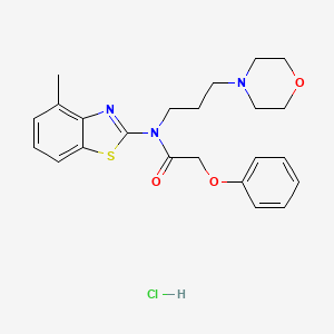 N-(4-methylbenzo[d]thiazol-2-yl)-N-(3-morpholinopropyl)-2-phenoxyacetamide hydrochloride