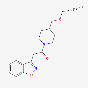 2-(Benzo[d]isoxazol-3-yl)-1-(4-((prop-2-yn-1-yloxy)methyl)piperidin-1-yl)ethanone