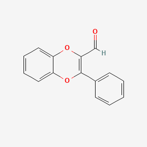 molecular formula C15H10O3 B2740753 3-Phenyl-1,4-benzodioxine-2-carbaldehyde CAS No. 287933-33-9