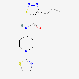 4-propyl-N-(1-(thiazol-2-yl)piperidin-4-yl)-1,2,3-thiadiazole-5-carboxamide