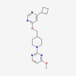 2-(4-(((6-Cyclobutylpyrimidin-4-yl)oxy)methyl)piperidin-1-yl)-4-methoxypyrimidine