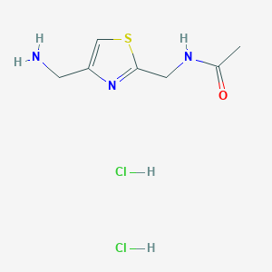 N-[[4-(Aminomethyl)-1,3-thiazol-2-yl]methyl]acetamide;dihydrochloride